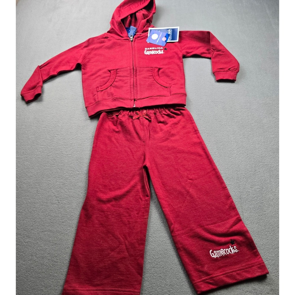 Red Oak South Carolina Gamecocks Kids Hoodie and Sweatpants Set Red 2T NEW